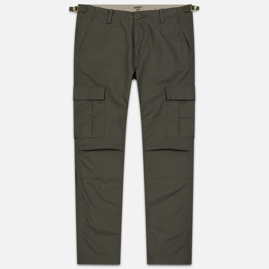 Мужские брюки Carhartt WIP Aviation Columbia Ripstop 6.5 Oz Moor Rinsed