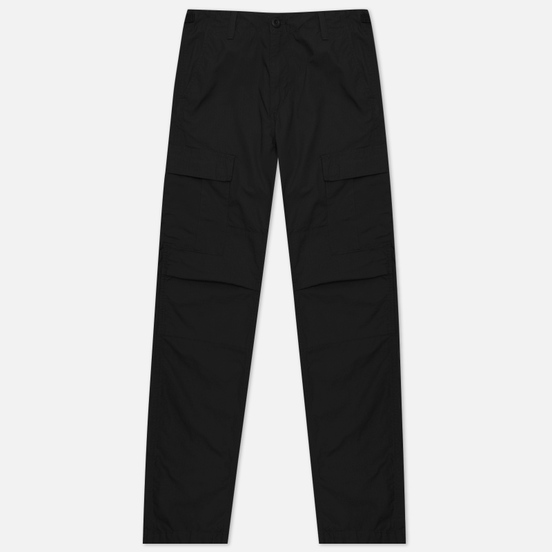 Мужские брюки Carhartt WIP Aviation Columbia Ripstop 6.5 Oz Black Rinsed