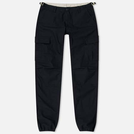 Мужские брюки Carhartt WIP Aviation Columbia Ripstop 6.5 Oz Black Rinsed