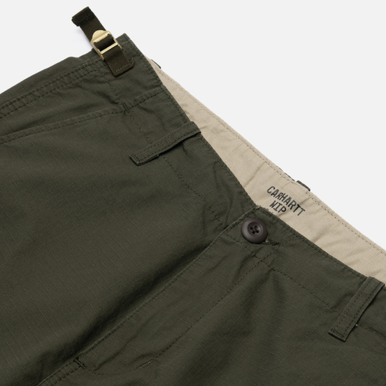 Мужские брюки Carhartt WIP Aviation Columbia Ripstop 6.5 Oz Cypress Rinsed