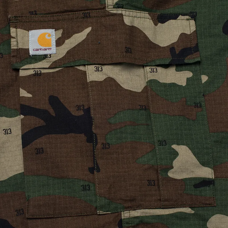 Carhartt WIP Мужские брюки Cargo Columbia Ripstop 6.5 Oz Camo