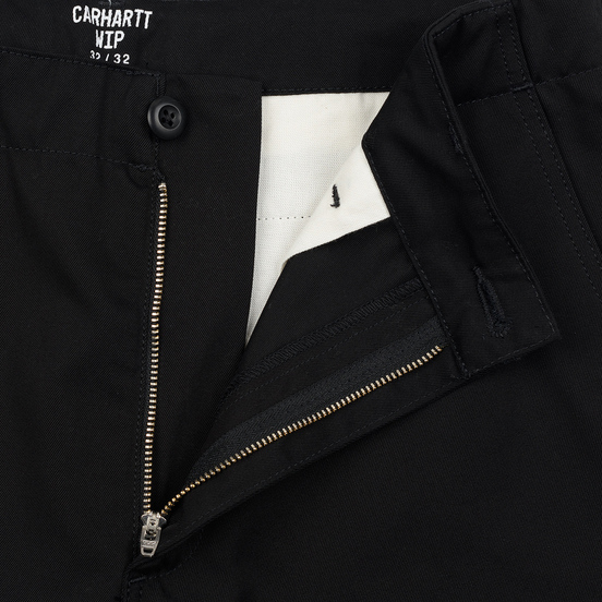 Мужские брюки Carhartt WIP Club 9 Oz Black Rigid