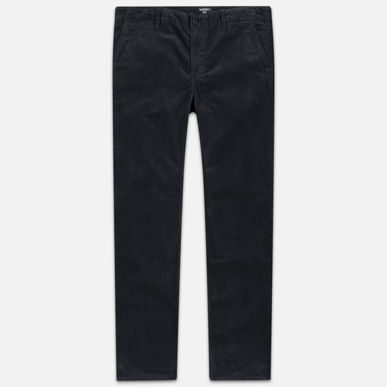 Мужские брюки Carhartt WIP Club Wales 9.4 Oz Blacksmith Rinsed