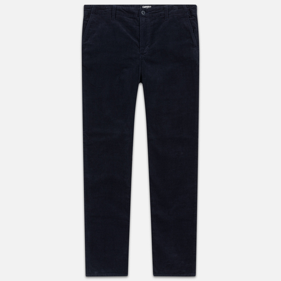 Мужские брюки Carhartt WIP Club Wales 9.4 Oz Dark Navy Rinsed