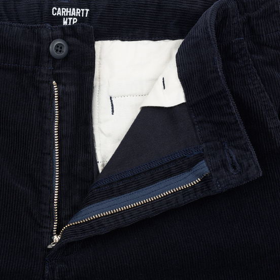 Мужские брюки Carhartt WIP Club Wales 9.4 Oz Dark Navy Rinsed