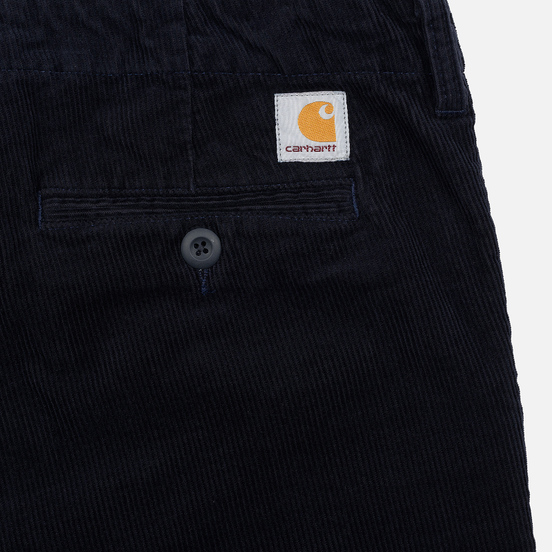 Мужские брюки Carhartt WIP Club Wales 9.4 Oz Dark Navy Rinsed