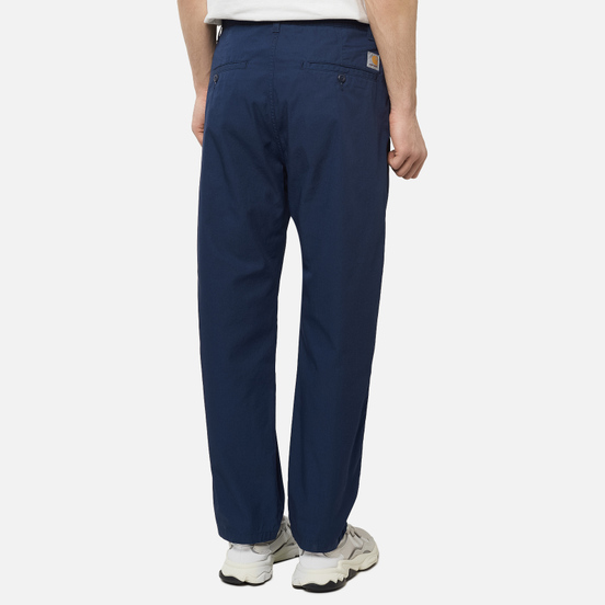 Мужские брюки Carhartt WIP Memphis 6 Oz Blue Rinsed