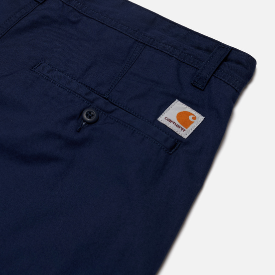 Мужские брюки Carhartt WIP Memphis 6 Oz Blue Rinsed