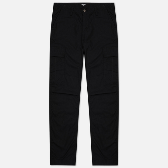 Мужские брюки Carhartt WIP Regular Cargo 6.5 Oz Black Rinsed