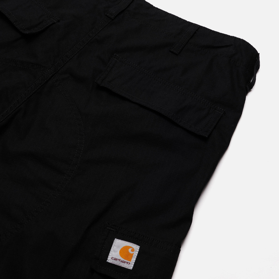 Мужские брюки Carhartt WIP Regular Cargo 6.5 Oz Black Rinsed