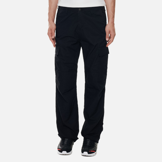 Мужские брюки Carhartt WIP Regular Cargo 6.5 Oz Black Rinsed