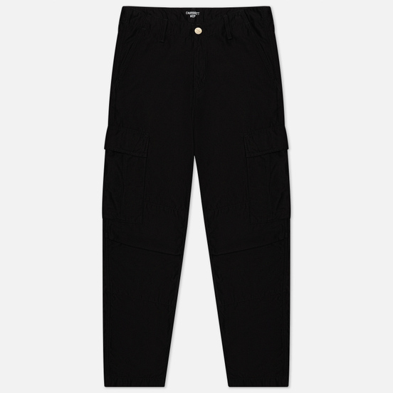 Мужские брюки Carhartt WIP Regular Cargo 8 Oz Black Stone Washed
