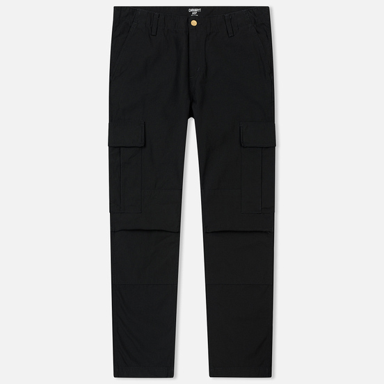 Мужские брюки Carhartt WIP Regular Cargo 8 Oz Black Stone Washed