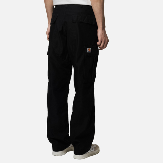 Мужские брюки Carhartt WIP Regular Cargo 8 Oz Black Stone Washed