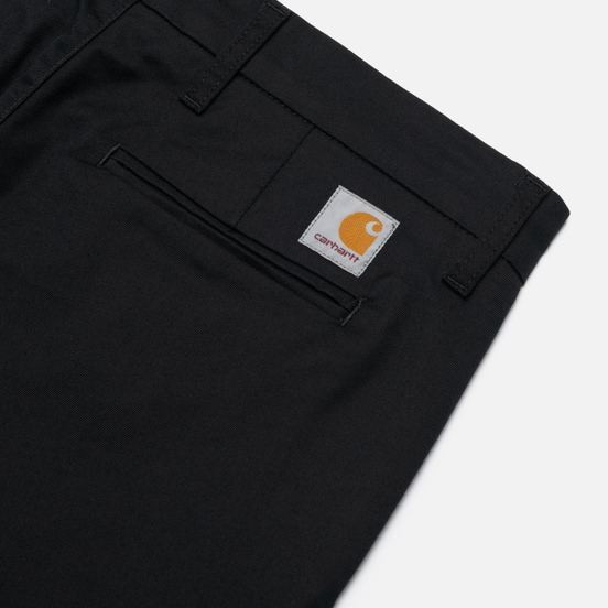Мужские брюки Carhartt WIP Sid 8.6 Oz Black Rinsed