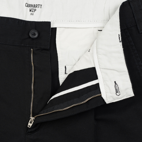 Мужские брюки Carhartt WIP Taylor 8 Oz Black Stone Washed