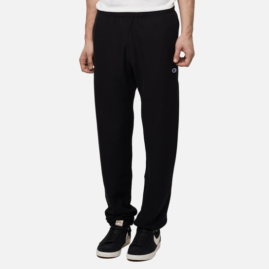 Мужские брюки Champion Reverse Weave Elastic Cuff Brushed Fleece Black