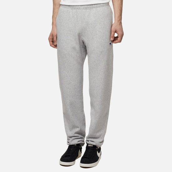 Мужские брюки Champion Reverse Weave Elastic Cuff Brushed Fleece Light Grey
