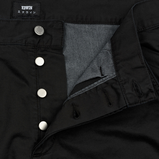 Мужские брюки Edwin 45 Combat 9 Oz Garment Dyed Enzyme Wash Black