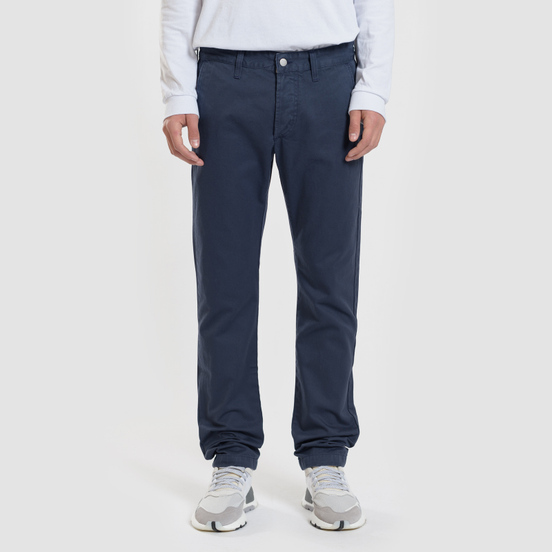 Мужские брюки Edwin 55 Chino Compact Twill 9 Oz Navy Rinsed