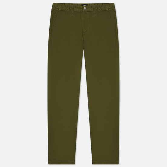 Мужские брюки Edwin ED-55 Chino Compact Twill 9 Oz Military Green Plain Rinsed
