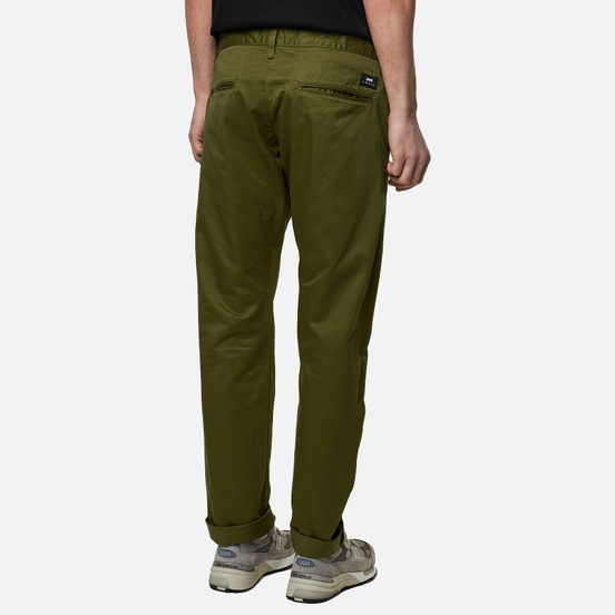Мужские брюки Edwin ED-55 Chino Compact Twill 9 Oz Military Green Plain Rinsed