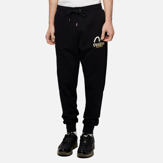 Мужские брюки Evisu Evisukuro Embroidered Calligraphy Black