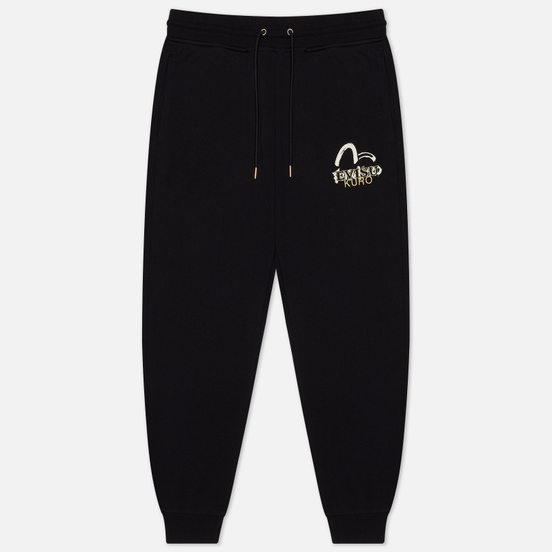 Мужские брюки Evisu Evisukuro Embroidered Calligraphy Black