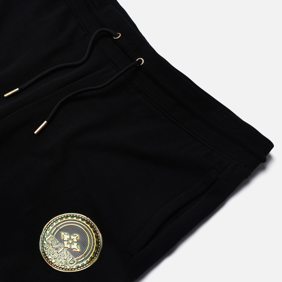 Мужские брюки Evisu Evisukuro Iridescent Kamon Badge Black