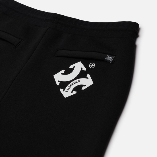 Мужские брюки Evisu Evisukuro Leaves Graphic Black