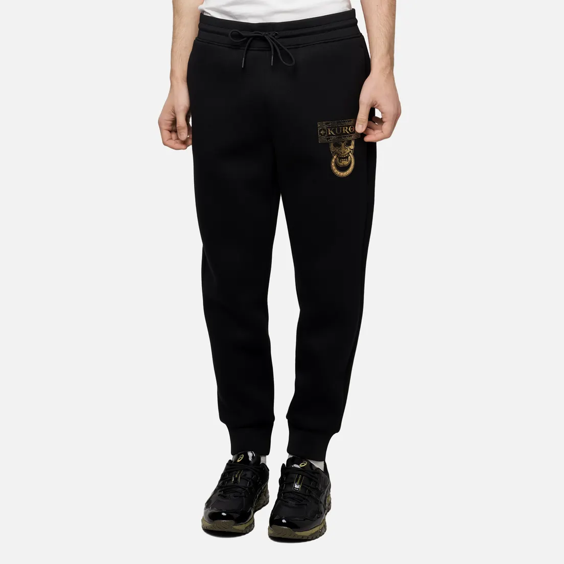 Evisu Мужские брюки Evisukuro Studded Hannya & Seagull