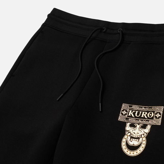 Мужские брюки Evisu Evisukuro Studded Hannya & Seagull Black
