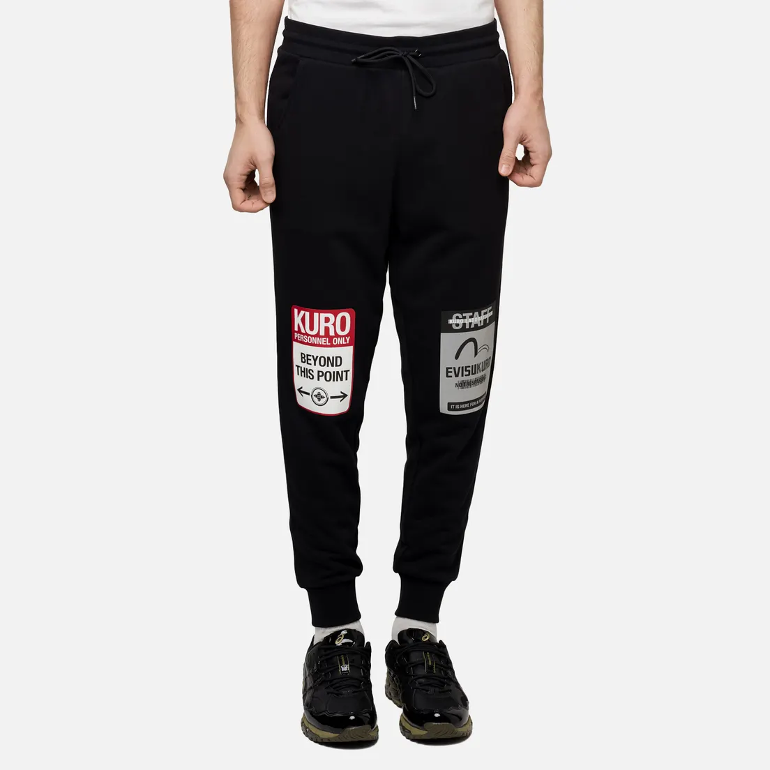 Evisu Мужские брюки Evisukuro Warning Labels