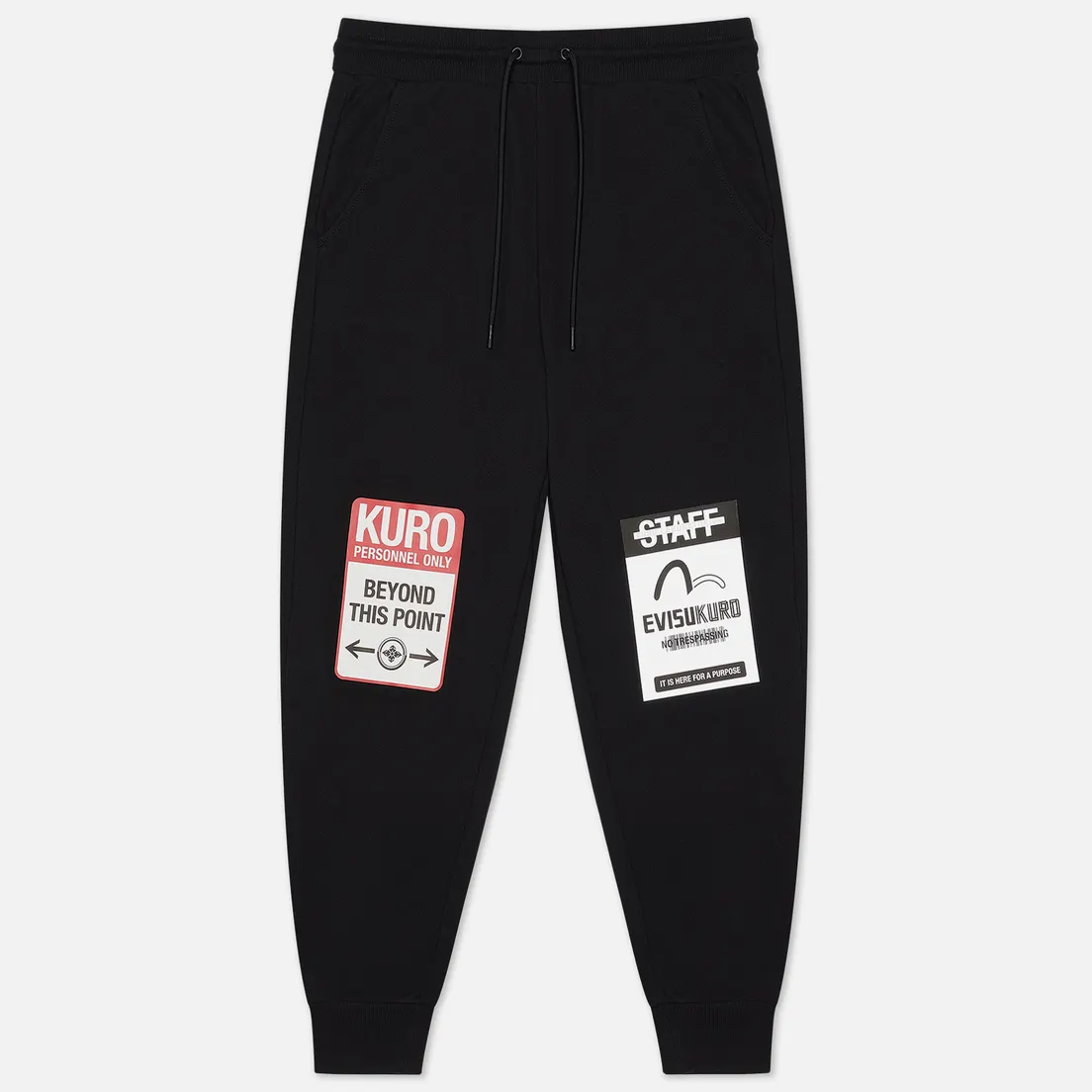 Evisu Мужские брюки Evisukuro Warning Labels