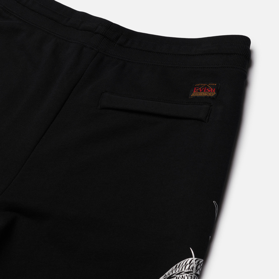 Мужские брюки Evisu Heritage Foil Printed Dragon Black