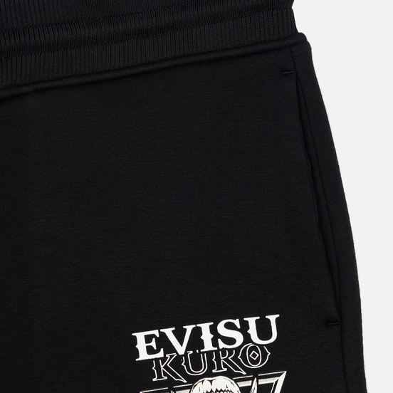 Мужские брюки Evisu Triangular Evisukuro Hannya Black