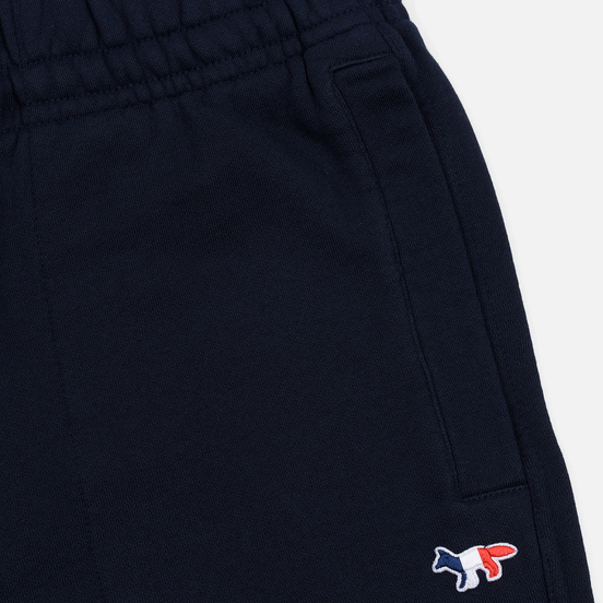 Мужские брюки Maison Kitsune Classic Jog Tricolor Fox Patch Navy