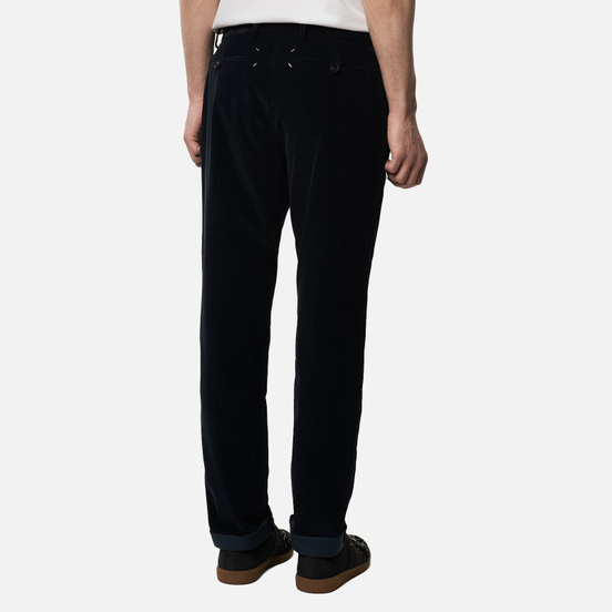 Мужские брюки Maison Margiela Chino Regular Cotton Corduroy Dark Blue