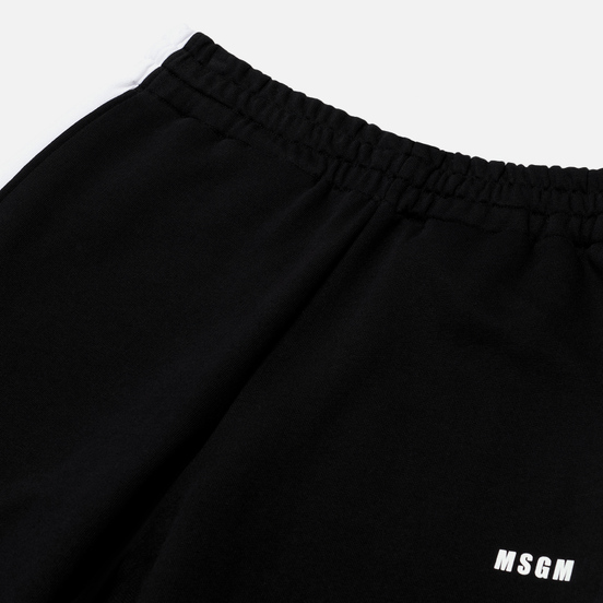 Мужские брюки MSGM Joggers Cotton Side Stripes Black