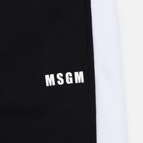 Мужские брюки MSGM Joggers Logo Printed Black