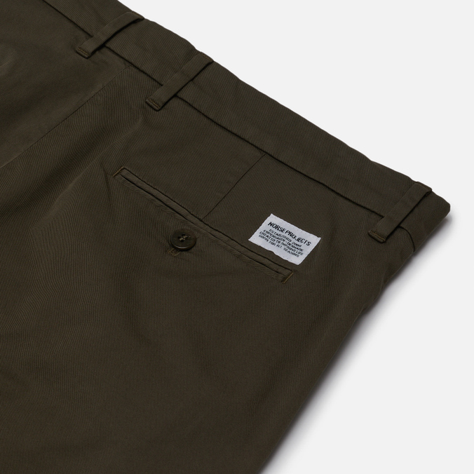 Мужские брюки Norse Projects, цвет оливковый, размер 28 N25-0263-8098 Aros Slim Light Stretch - фото 3