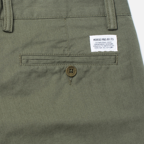 Мужские брюки Norse Projects Sten Light Military Cotton Dried Olive