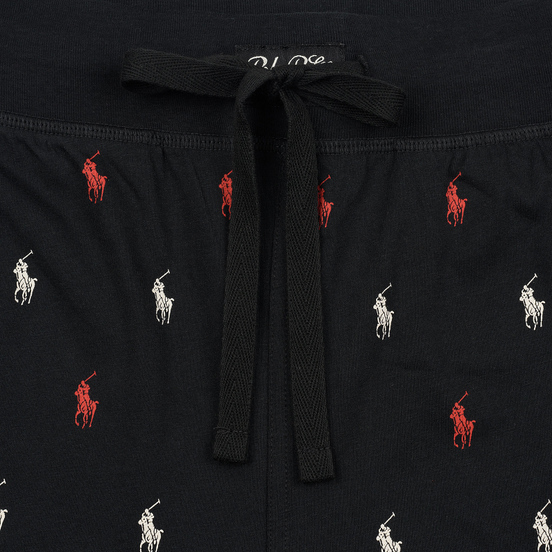 Мужские брюки Polo Ralph Lauren Allover Polo Pony Jogger Sleep Bottom Black