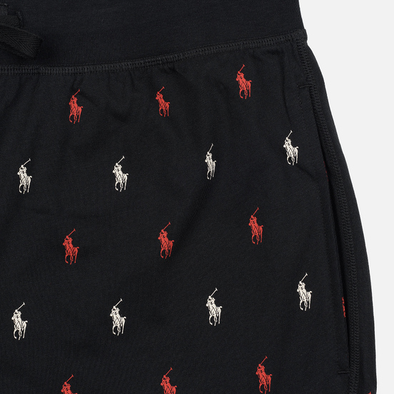 Мужские брюки Polo Ralph Lauren Allover Polo Pony Jogger Sleep Bottom Black