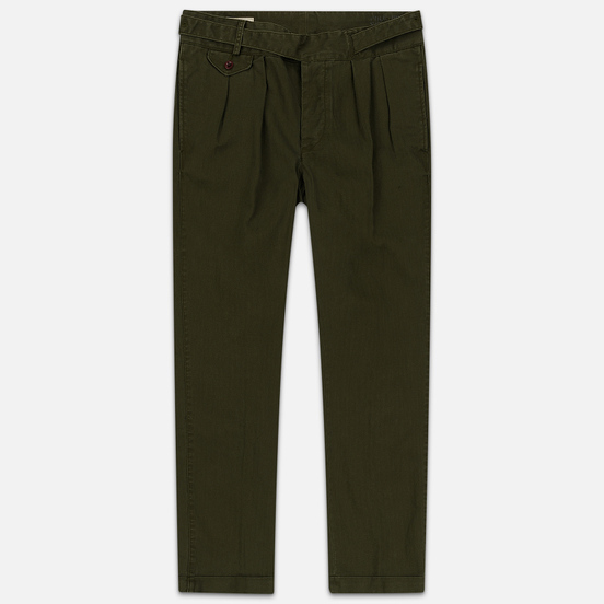 Мужские брюки Polo Ralph Lauren Baggy Fit Batten Pleated Rustic Twill Company Olive