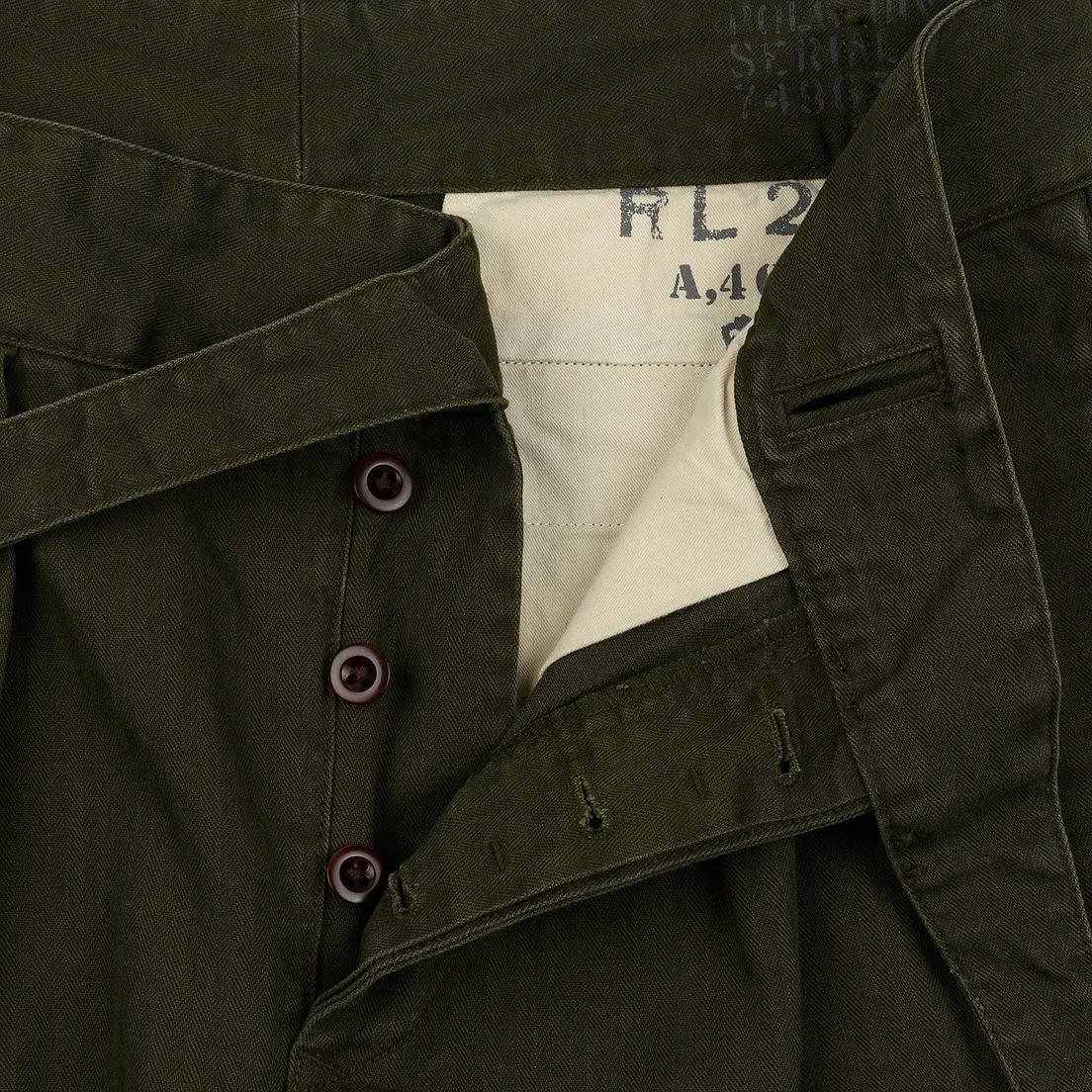 Polo Ralph Lauren Мужские брюки Baggy Fit Batten Pleated Rustic Twill Company