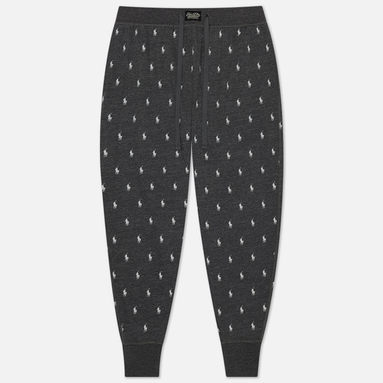 Мужские брюки Polo Ralph Lauren Printed Liquid Cotton Sleep Bottom Charcoal Heather All Over Pony Print