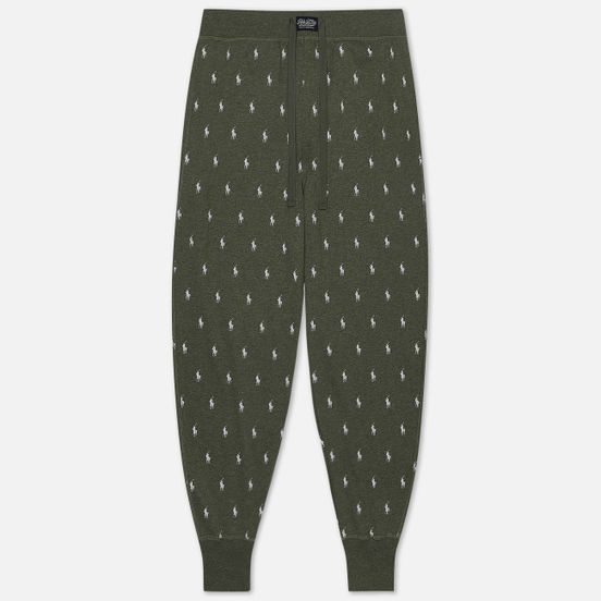 Мужские брюки Polo Ralph Lauren Printed Liquid Cotton Sleep Bottom Moss Green Heather/Nevis All Over Print