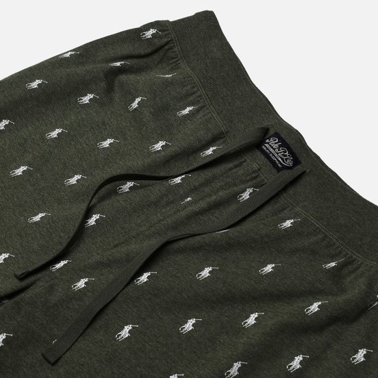 Мужские брюки Polo Ralph Lauren Printed Liquid Cotton Sleep Bottom Moss Green Heather/Nevis All Over Print