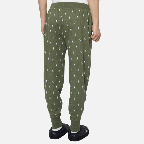 Мужские брюки Polo Ralph Lauren Printed Liquid Cotton Sleep Bottom Moss Green Heather/Nevis All Over Print